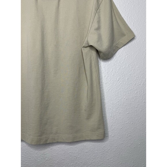Fear Of God Essentials Short Sleeve T-Shirt Women’s Medium Beige Tan Embroidered - Picture 10 of 16